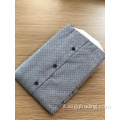 Camicia jacquard manica lunga collo alto formale maschile